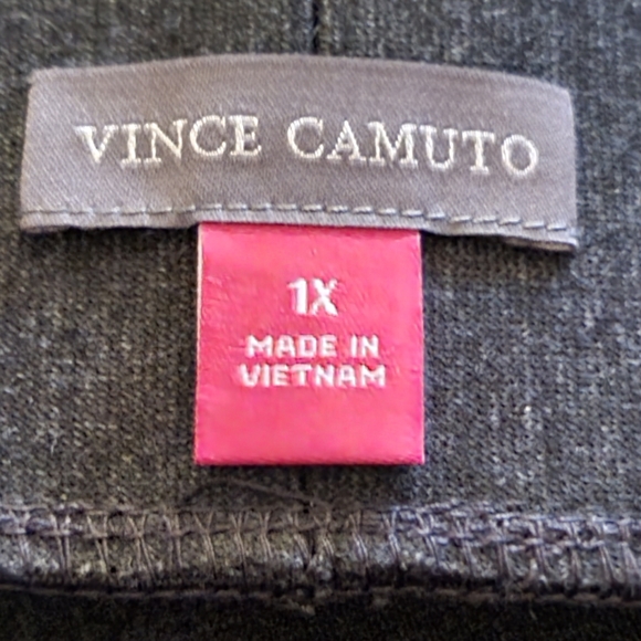 Vince Camuto Ponte Knit Plus Size Pull On Dark Heather Gray Leggings - Picture 2 of 6